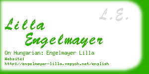 lilla engelmayer business card